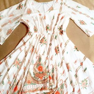 White Dress with Print